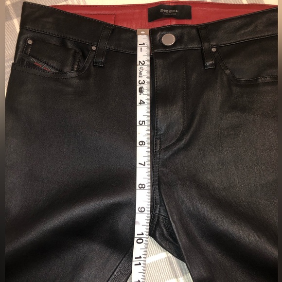 DIESEL Black leather pants - Picture 10 of 10
